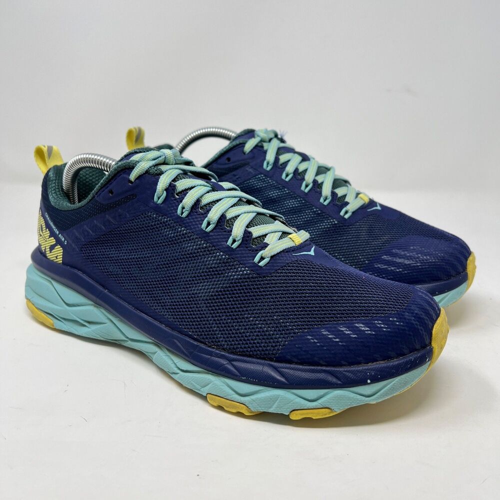 Hoka One One Challenger ATR 5 Shoes Womens 9.5 D Blue Sneakers Trail Running